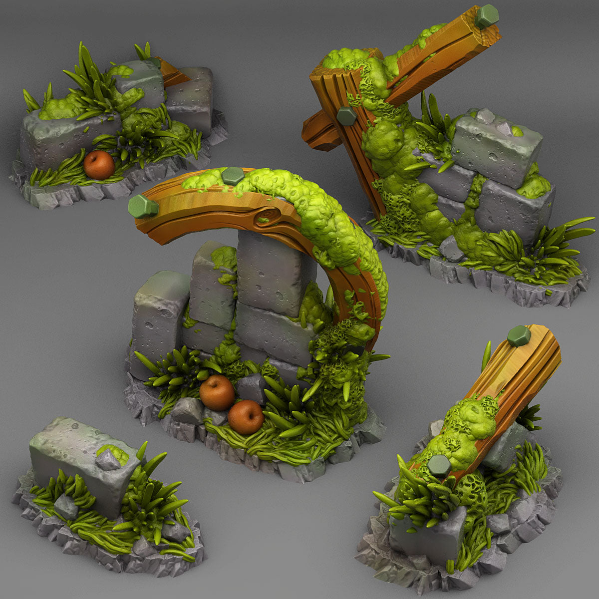 Summer Ruins Scatter Terrain - Fantastic Plants and Rocks
