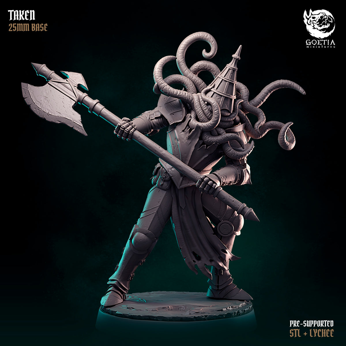 Taken, Changed Cult Knight. The Cult of Madness - Goetia Miniatures