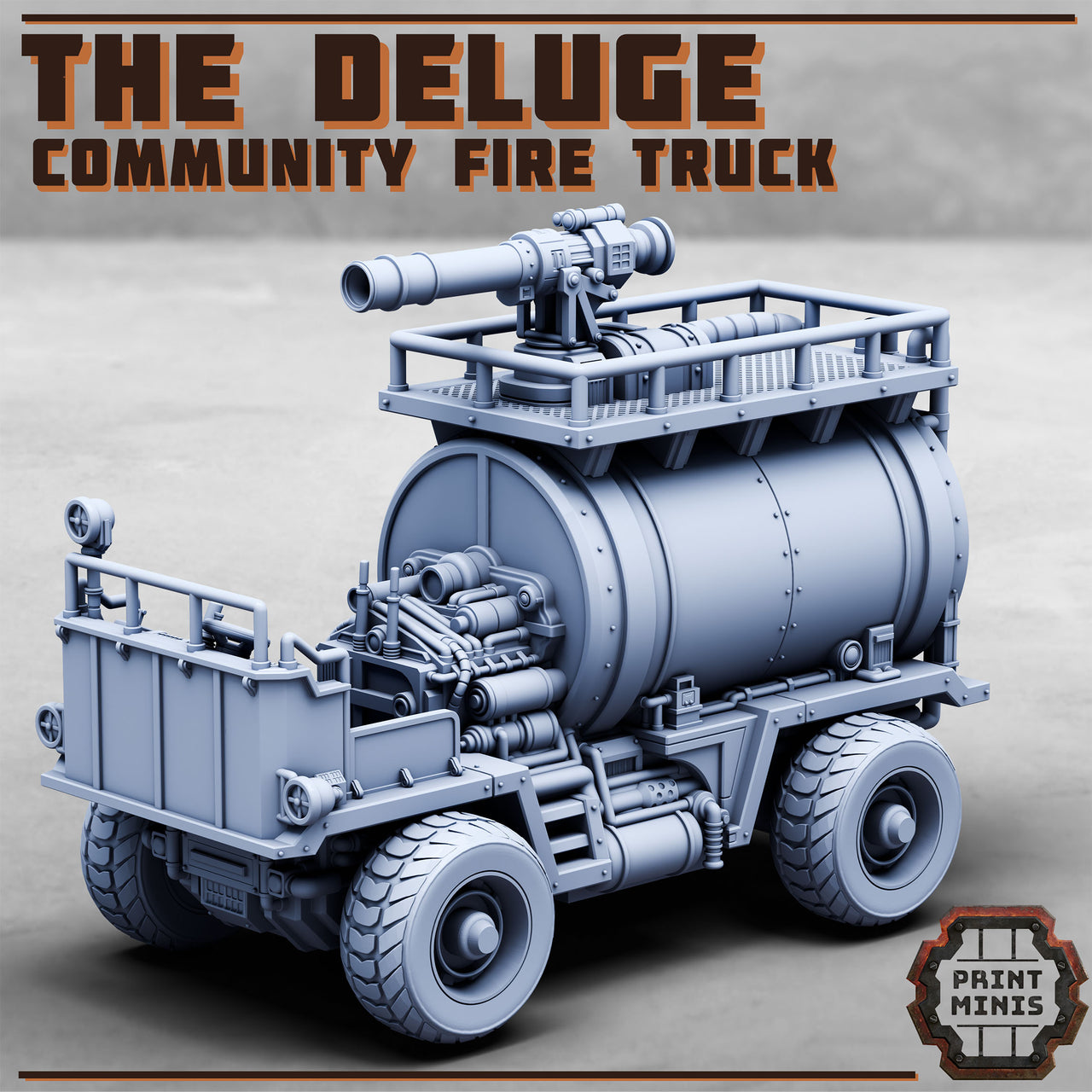 The Deulge, Fire Truck - Print Minis