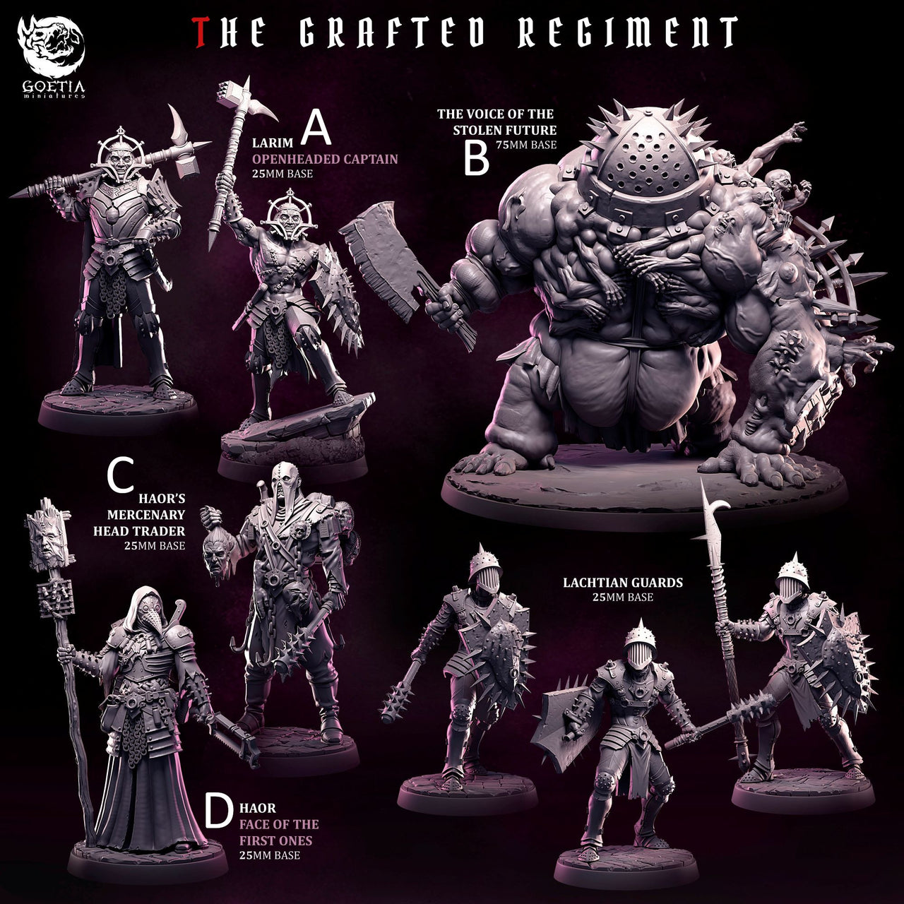 The Grafted Regiment. Gladiator Mutant Warband - Goetia Miniatures