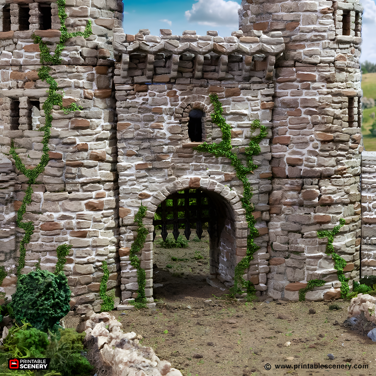 Royal Gate. King and Country, 15mm, 28mm, 32mm - Printable Scenery