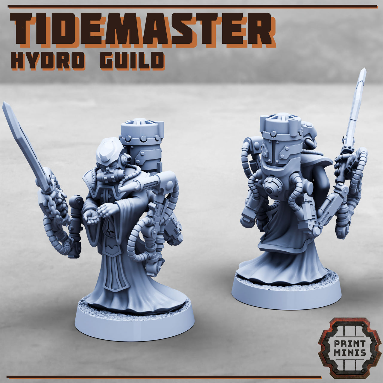 Tidemaster, Hydro Guild Mechanic - Print Minis