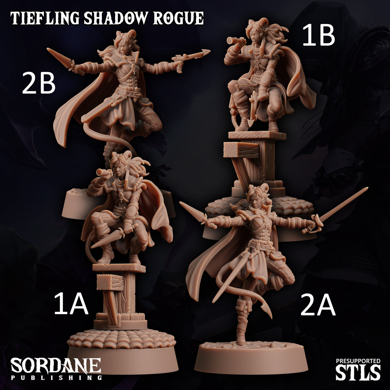 Tiefling Shadow Rogue - Sordane Publishing