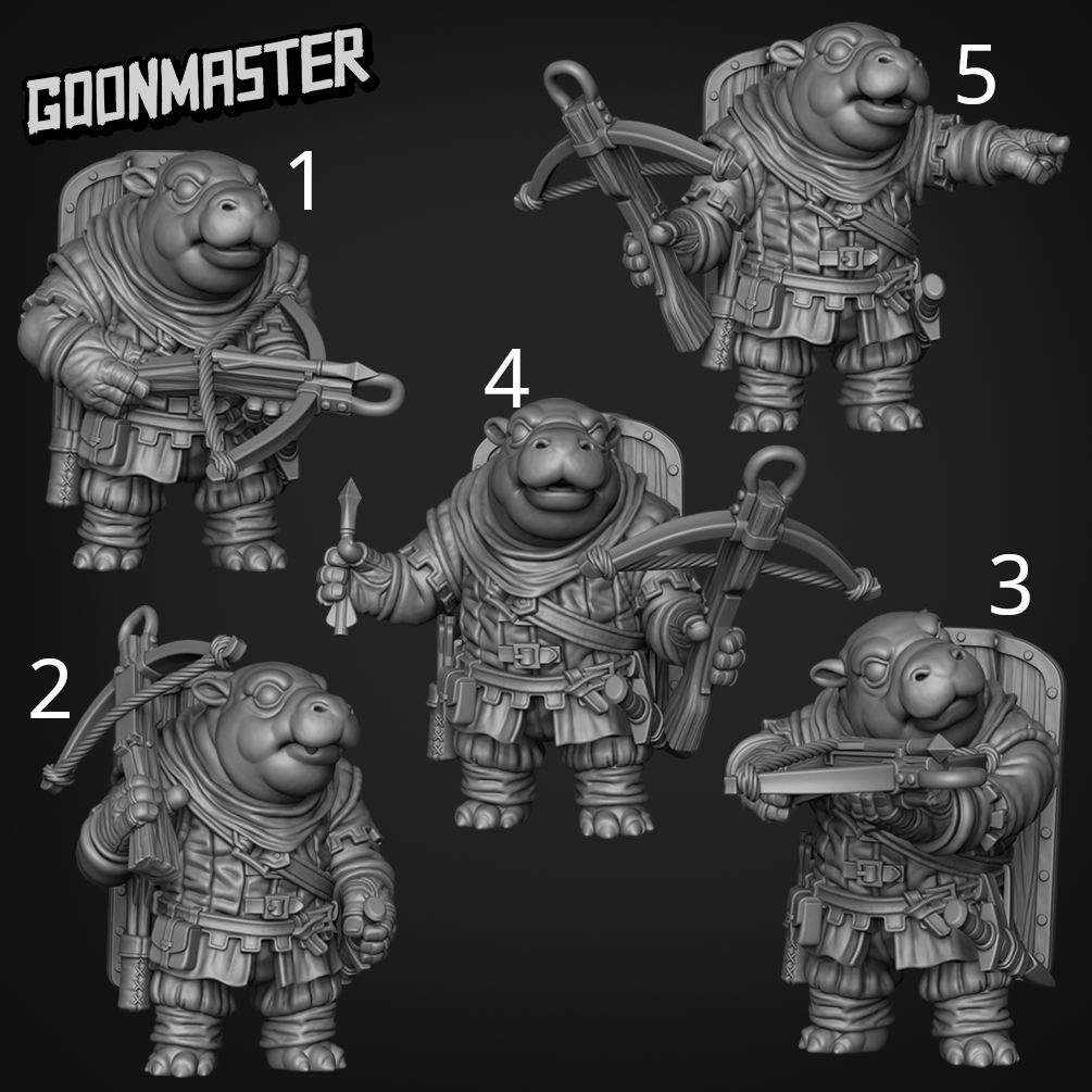 Tiny Hippo Arbalest - Goonmaster | Hippo Crossbow Soldier