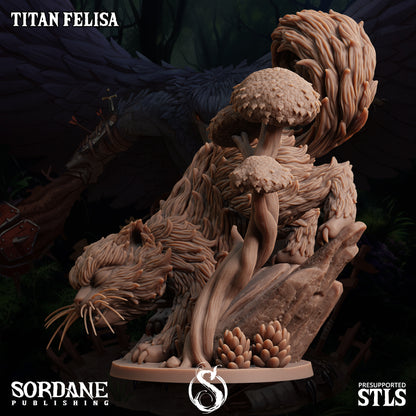 Titan Felisa, Giant Cat Monster - Sordane Publishing