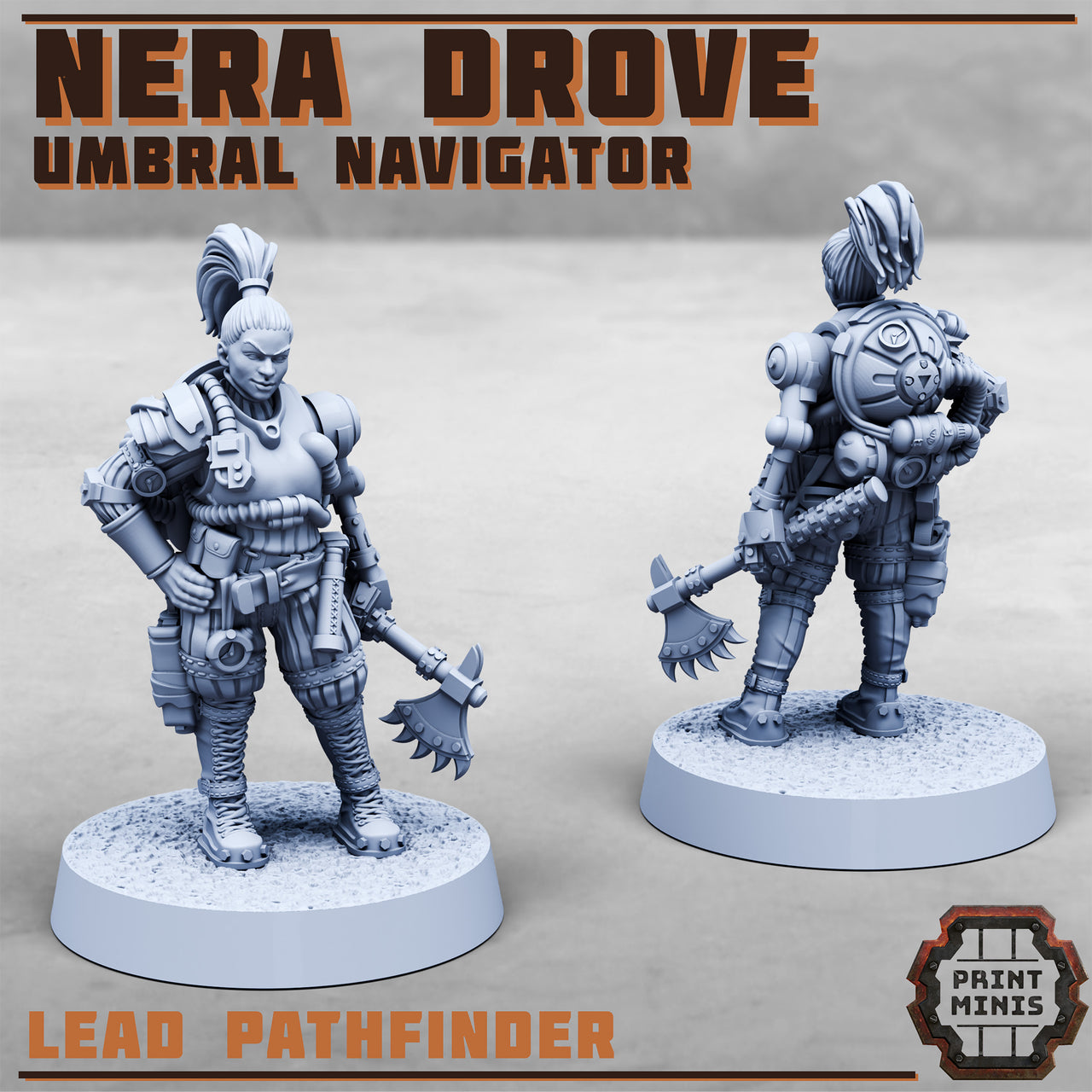 Nera Drove, Umbral Navigator  - Print Minis