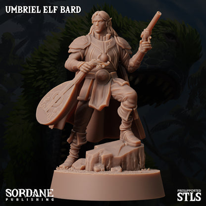 Umbriel Elf Bard, Dark Elf Performer- Sordane Publishing