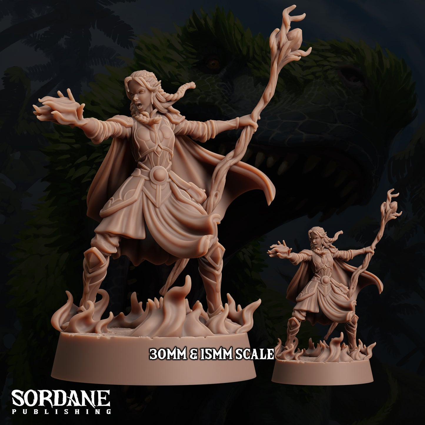 Umbriel Elf Sorceress, Dark Elf Mage- Sordane Publishing