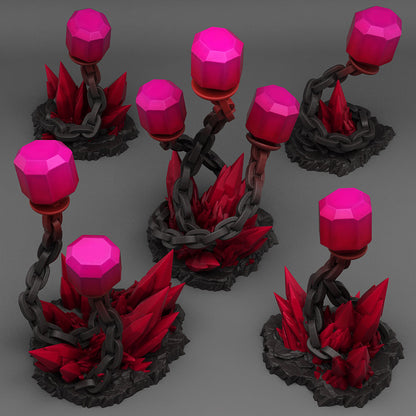 Underdark Crystal Lights - Fantastic Plants and Rocks