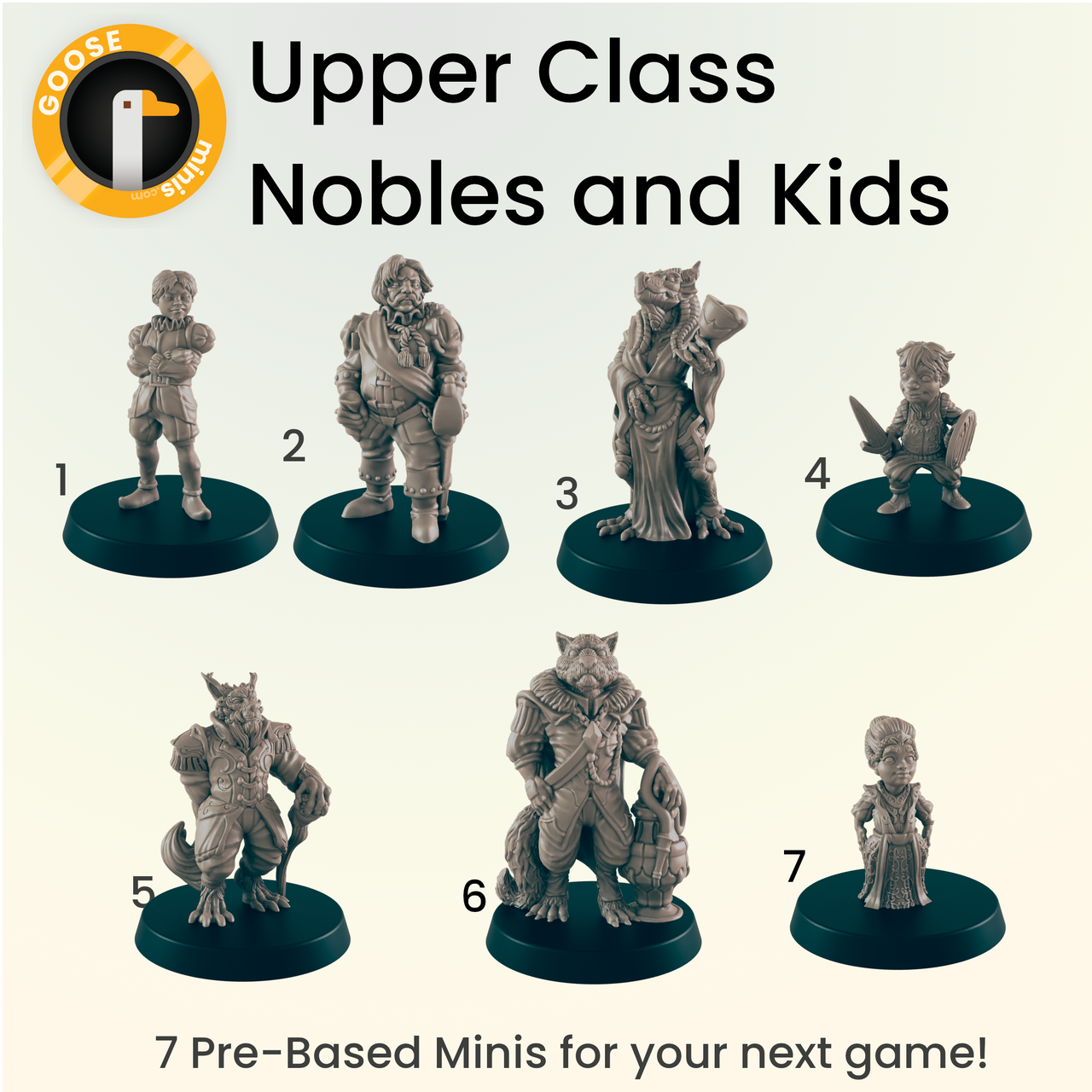 Upper Class Nobles and Kids - Ec3d | Villagers | Everyday Follk