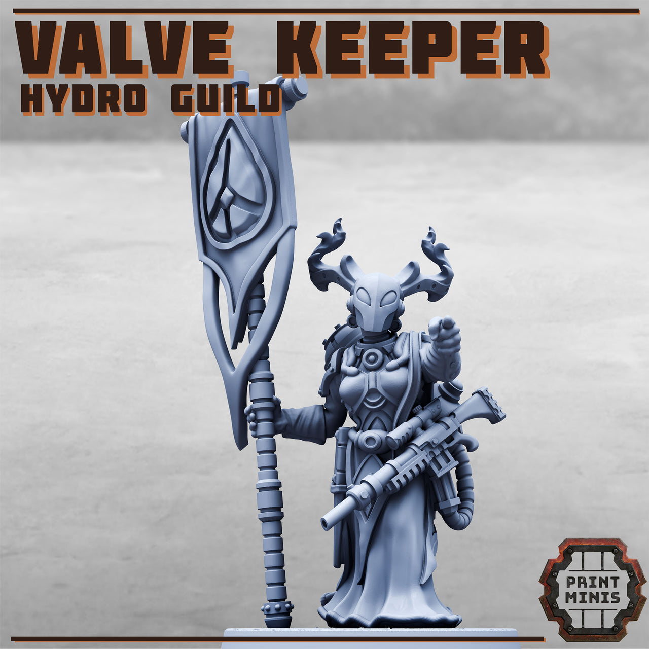 Valve Keeper. Hydro Guild Standard Bearer  - Print Minis