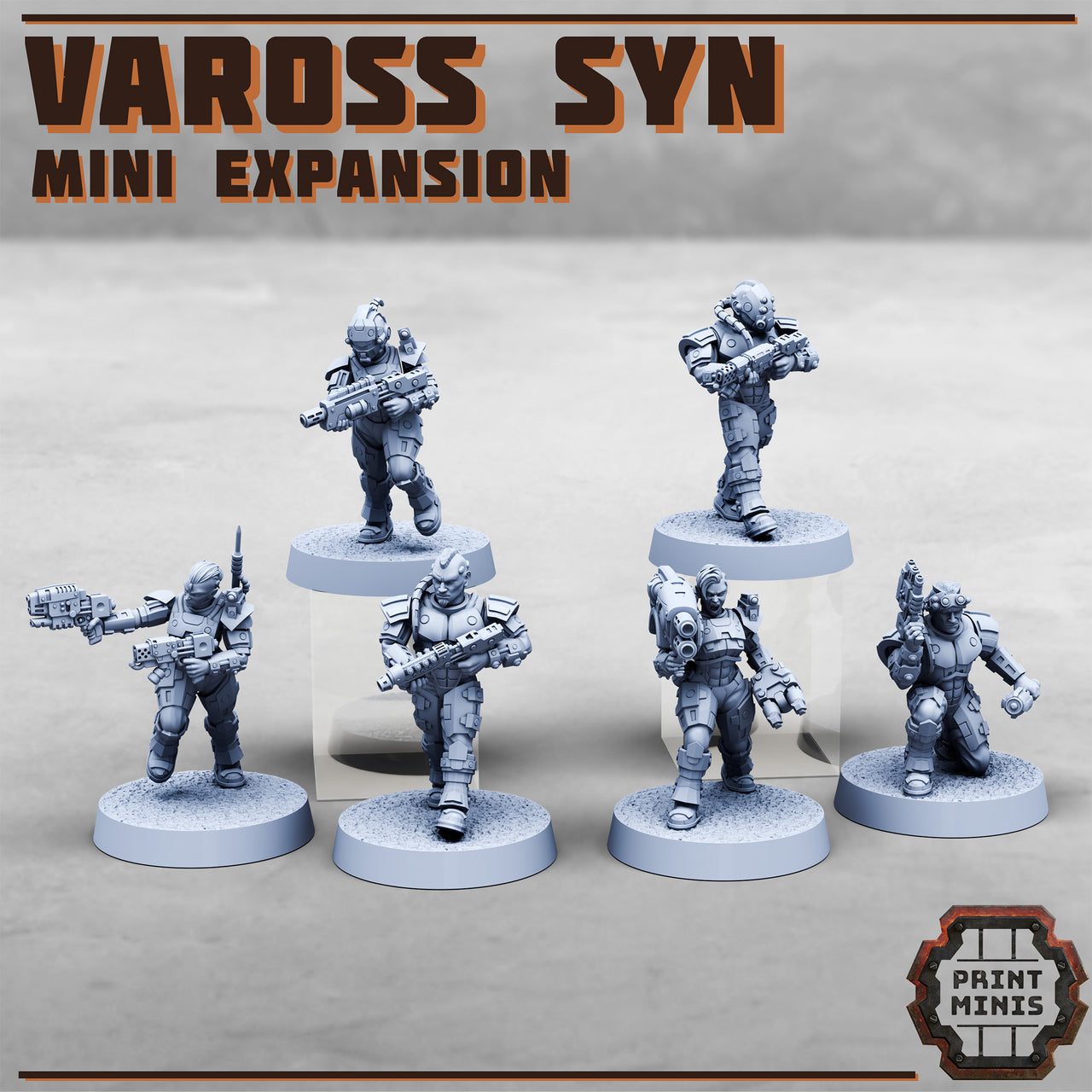 Vaross Syn Gang Mini Expansion, High Tech Gang- Print Minis