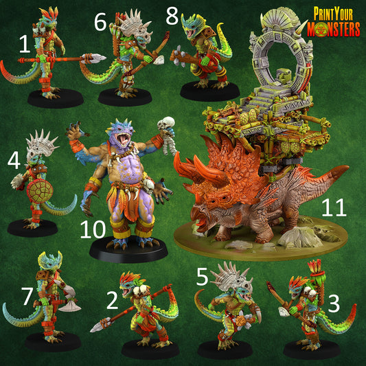 Lizardmen Army Pack - Print Your Monsters