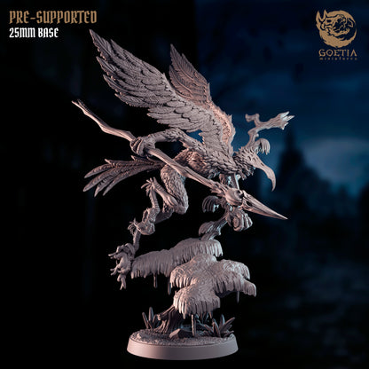 Wereraven, Dark Fantasy Harpy Monster- Goetia Miniatures