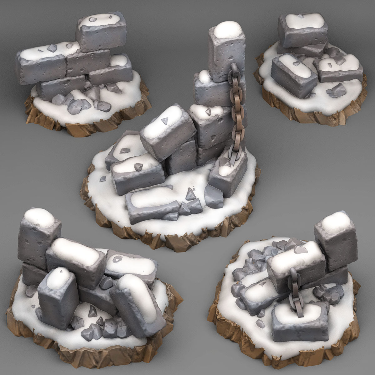 Winter Ruins - Fantastic Plants and Rocks