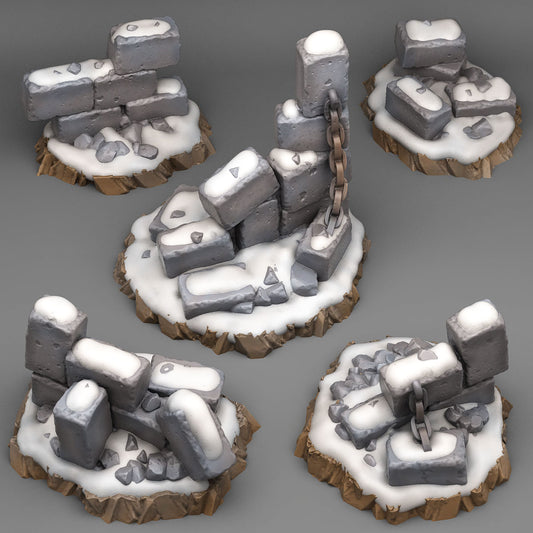 Winter Ruins - Fantastic Plants and Rocks