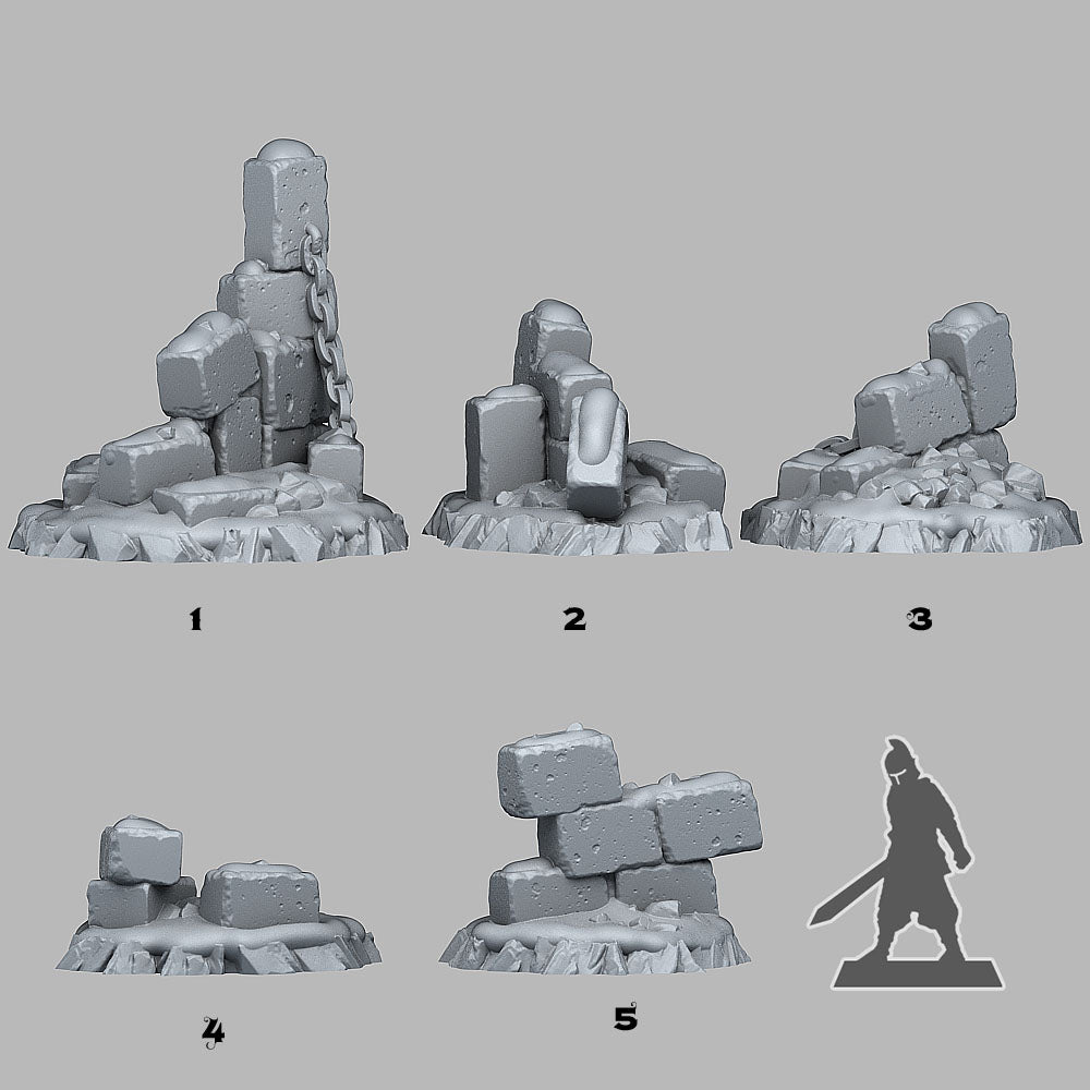 Winter Ruins - Fantastic Plants and Rocks
