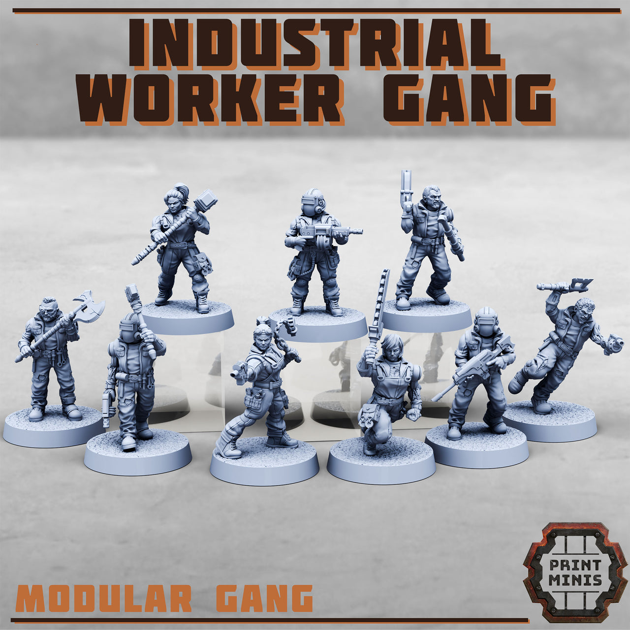 Industrial Worker Gang - Print Minis