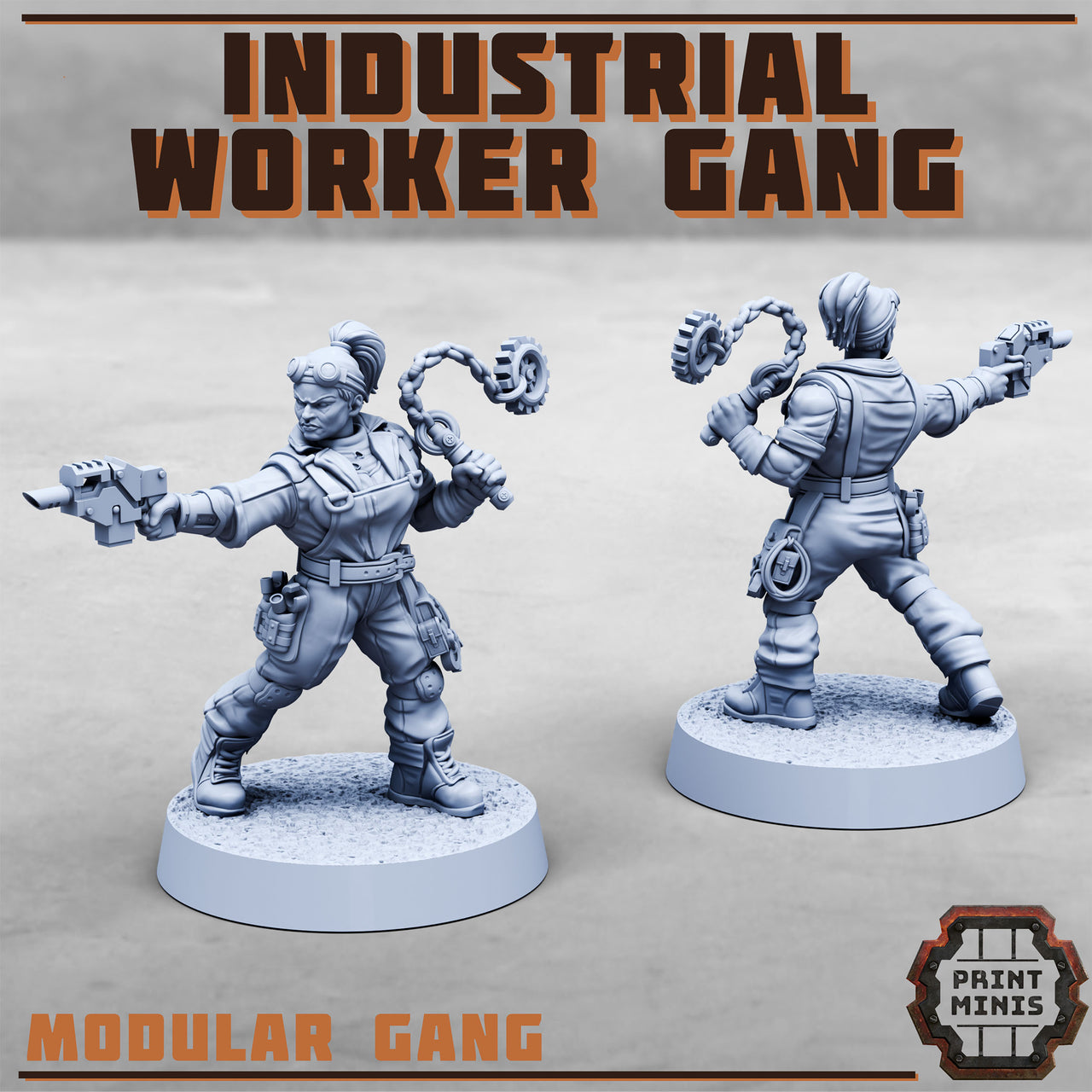 Industrial Worker Gang - Print Minis