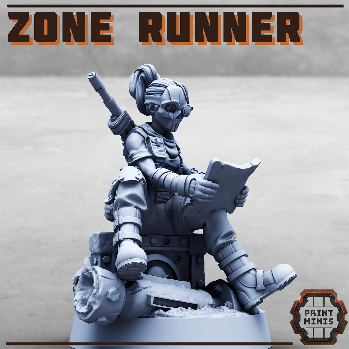 Zone Runner. Wasteland Scout - Print Minis