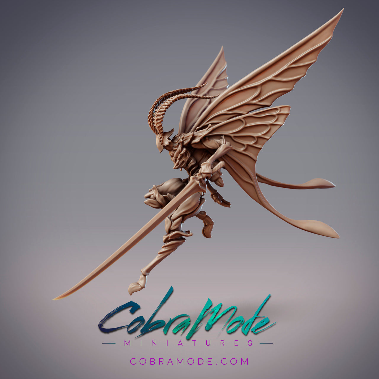 Fidelium Assassin Acheron , Mothfolk Swordsman - CobraMode