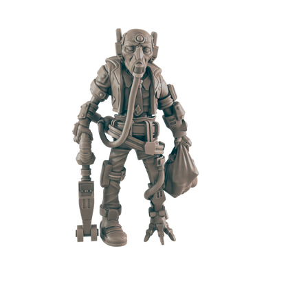 Amputee traveller. Cyberpunk Citizen - Ec3d