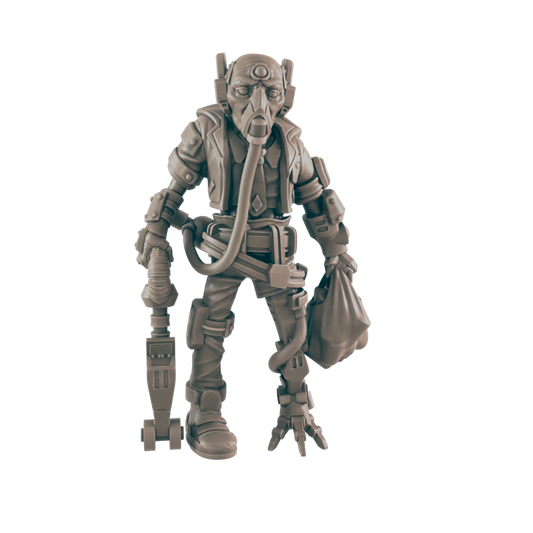 Amputee traveller. Cyberpunk Citizen - Ec3d