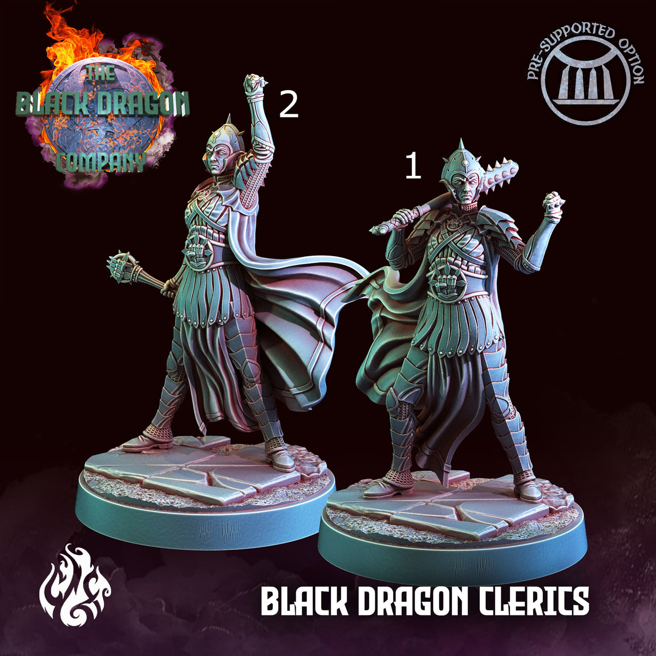 Black Dragon Clerics - Crippled God Foundry