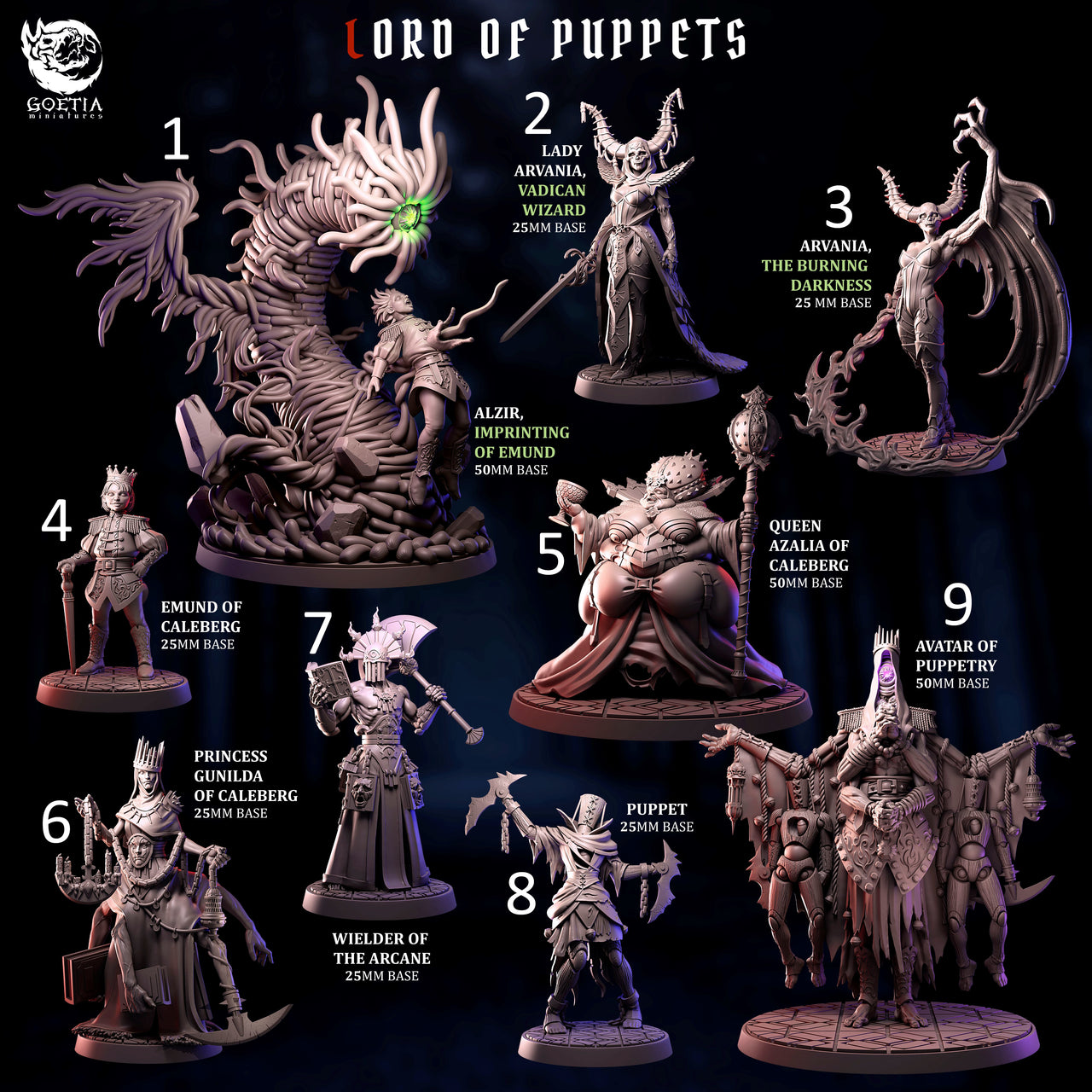 Lord of Puppets, Royal Court Adventure - Goetia Miniatures