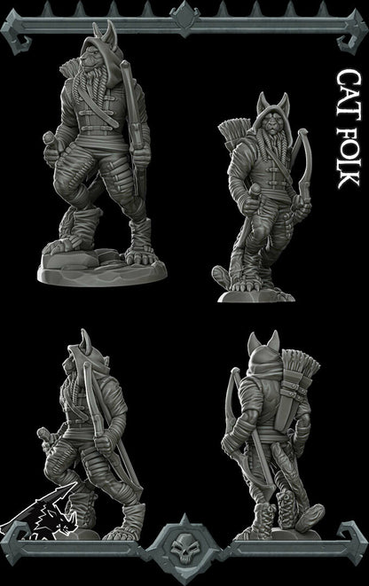 Cat-folk Archer - Rocket Pig Games