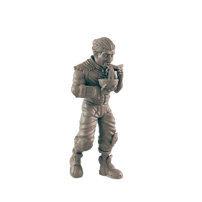 Noodle Eater. Cyberpunk Civilian - Ec3d