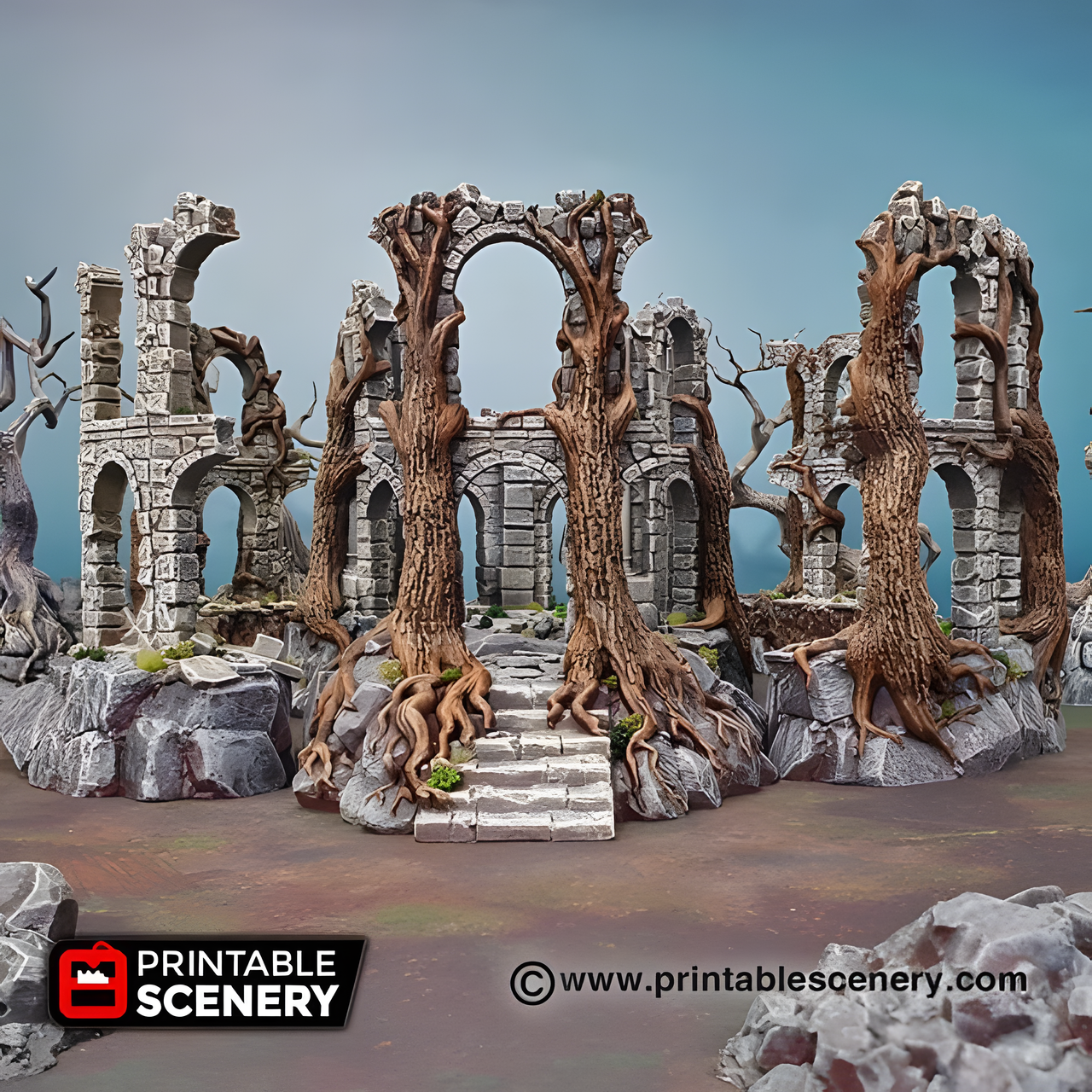Court of the Shadowking. Shadowfey Wilds, 15mm, 28mm, 32mm - Printable Scenery