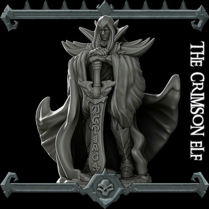 Crimson Elf. Elf Swordsmaster - Rocket Pig Games