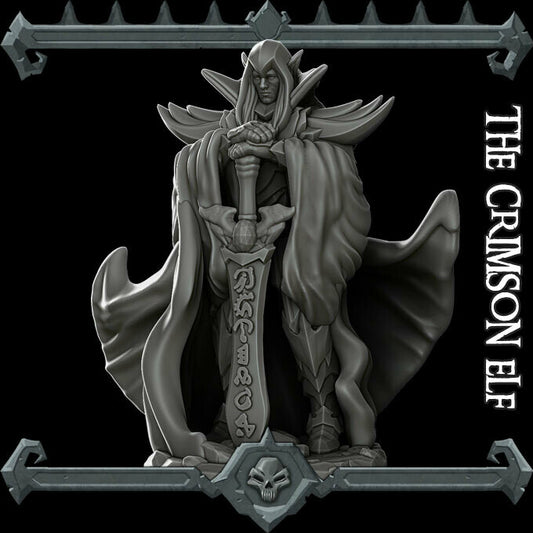 Crimson Elf. Elf Swordsmaster - Rocket Pig Games