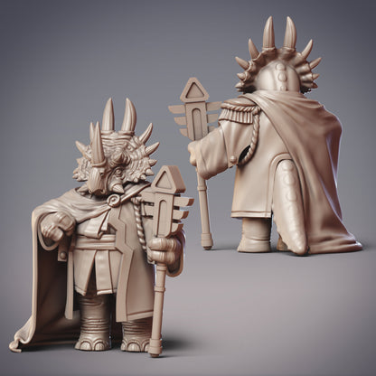 Dinovian Explorer Drakthor, Triceratops folk Adventurer - CobraMode