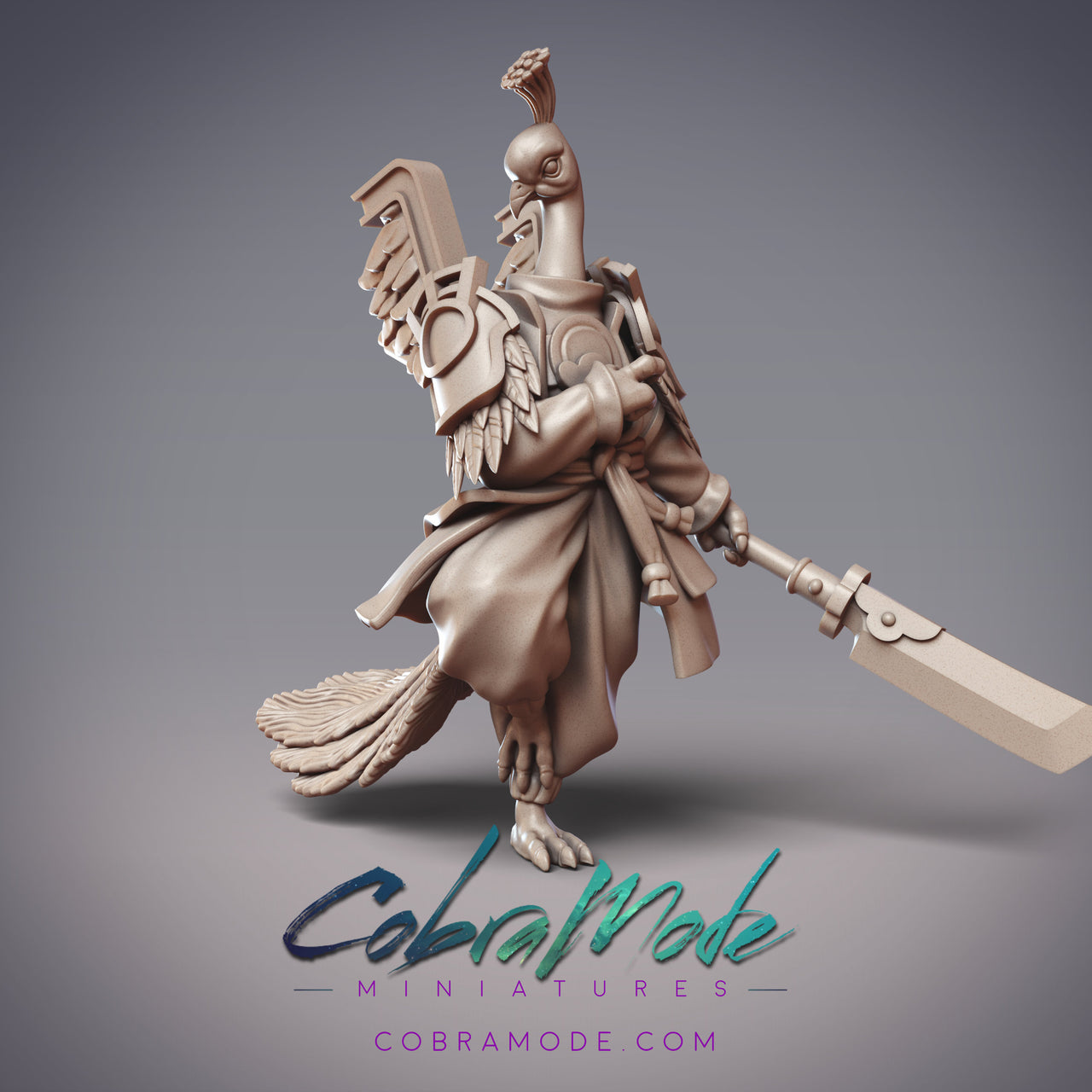 huoYu Warrior Bard Emerald Ink, peacockFolk Knight - CobraMode