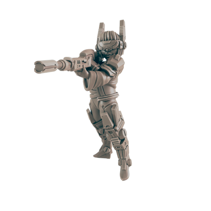 Sniper. Cyberpunk Sharpshooter - Ec3d