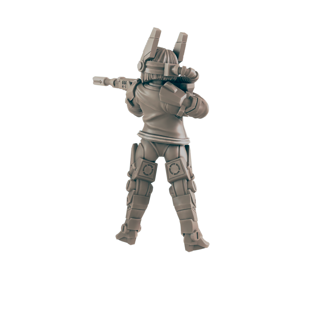 Sniper. Cyberpunk Sharpshooter - Ec3d