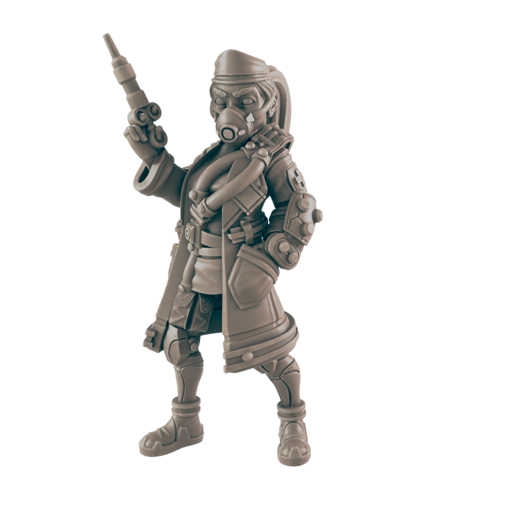 Nurse Feel Good. Cyberpunk Doctor - Ec3d