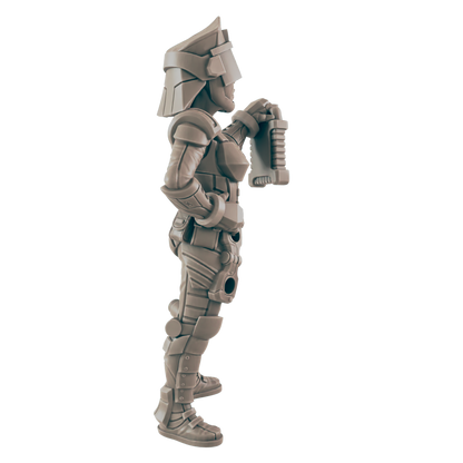 Warrant Officer. Cyberpunk Police - Ec3d