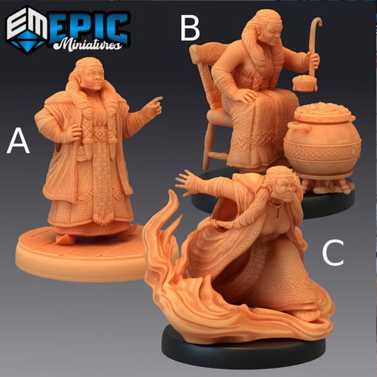 Fire Dwarf Female - Epic Miniatures