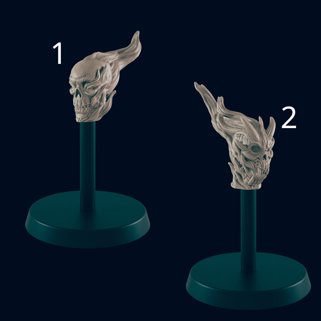 Flaming Skulls - Ec3d