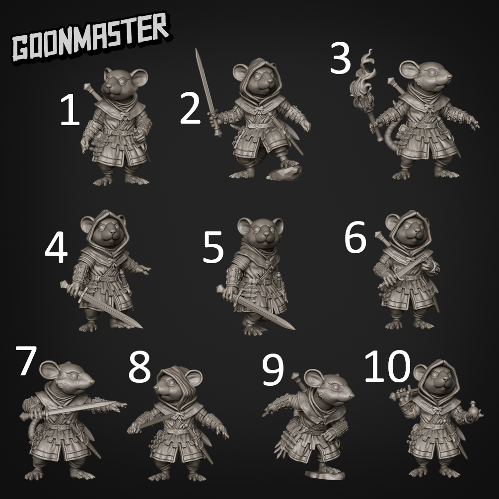 Medieval Mice, Mousefolk mercenaries - Goonmaster