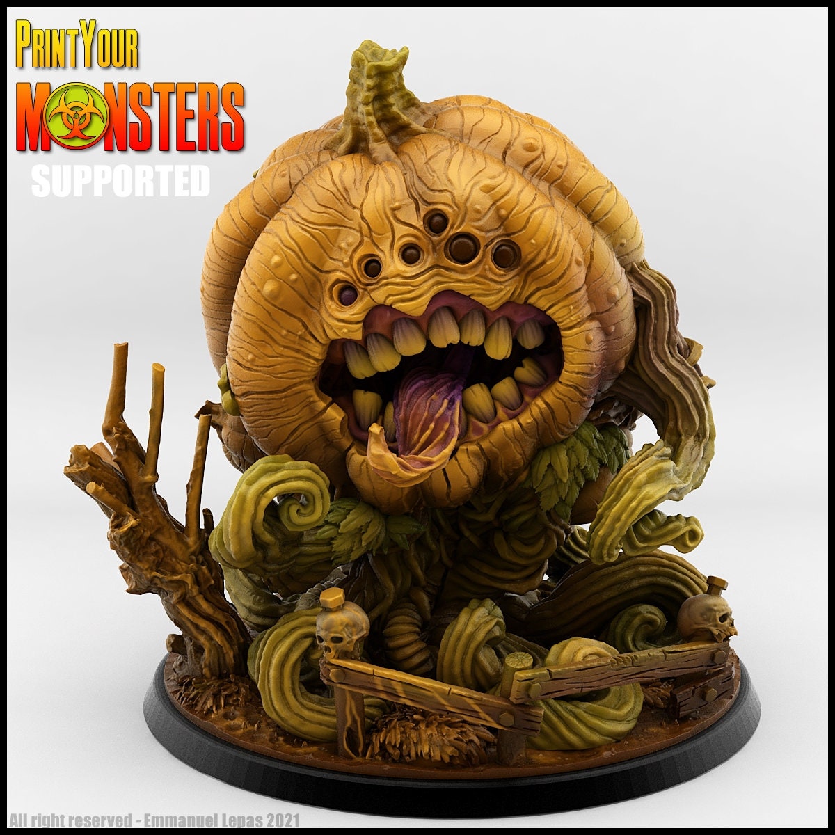 Giant Pumpkin Monster - Print Your Monsters