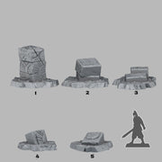 Temple Ruins Scatter Terrain - Fantastic Plants and Rocks