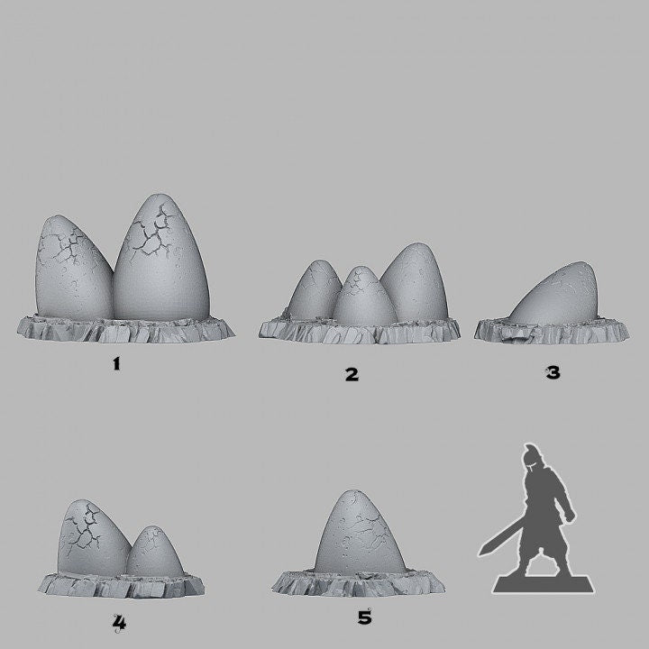 Magical Eggs Scatter Terrain - Fantastic Plants and Rocks