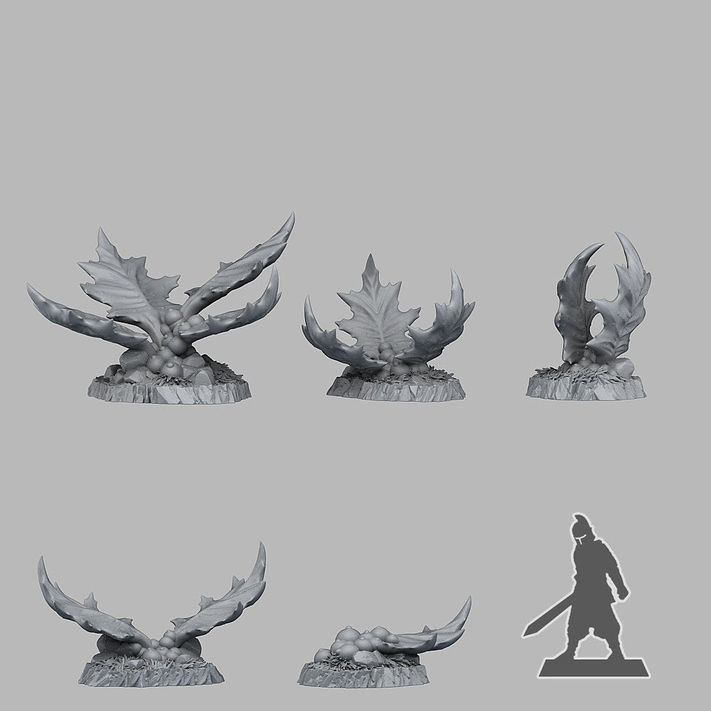 Giant Holly Scatter Terrain - Fantastic Plants and Rocks