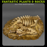T-Rex Fossil Scatter Terrain - Fantastic Plants and Rocks