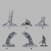 Stargate Ruins Scatter Terrain - Fantastic Plants and Rocks