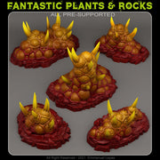 Dangerous Aberration Plants Scatter Terrain - Fantastic Plants and Rocks